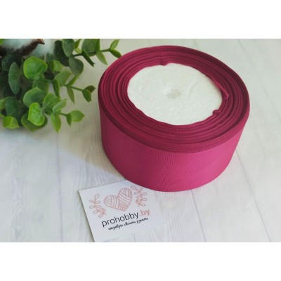 Лента репсовая, 40 мм, цвет фуксия №27-2